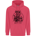 Rock is Dead Drum Kit Drummer Drumming Childrens Kids Hoodie Heliconia