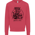 Rock is Dead Drum Kit Drummer Drumming Kids Sweatshirt Jumper Heliconia