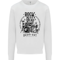 Rock is Dead Drum Kit Drummer Drumming Kids Sweatshirt Jumper White