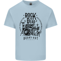 Rock is Dead Drum Kit Drummer Drumming Kids T-Shirt Childrens Light Blue