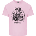 Rock is Dead Drum Kit Drummer Drumming Kids T-Shirt Childrens Light Pink