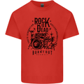 Rock is Dead Drum Kit Drummer Drumming Kids T-Shirt Childrens Red