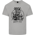 Rock is Dead Drum Kit Drummer Drumming Kids T-Shirt Childrens Sports Grey