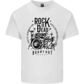 Rock is Dead Drum Kit Drummer Drumming Kids T-Shirt Childrens White