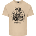 Rock is Dead Drum Kit Drummer Drumming Mens Cotton T-Shirt Tee Top Sand