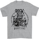 Rock is Dead Drum Kit Drummer Drumming Mens T-Shirt 100% Cotton Sports Grey
