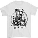 Rock is Dead Drum Kit Drummer Drumming Mens T-Shirt 100% Cotton White