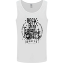Rock is Dead Drum Kit Drummer Drumming Mens Vest Tank Top White