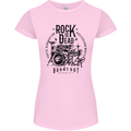 Rock is Dead Drum Kit Drummer Drumming Womens Petite Cut T-Shirt Light Pink