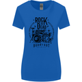 Rock is Dead Drum Kit Drummer Drumming Womens Wider Cut T-Shirt Royal Blue