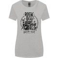 Rock is Dead Drum Kit Drummer Drumming Womens Wider Cut T-Shirt Sports Grey