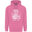 Rock is Dead Music Drummer Drumming Childrens Kids Hoodie Azalea