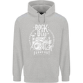 Rock is Dead Music Drummer Drumming Childrens Kids Hoodie Sports Grey