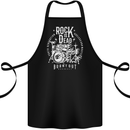 Rock is Dead Music Drummer Drumming Cotton Apron 100% Organic Black