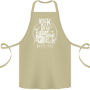 Rock is Dead Music Drummer Drumming Cotton Apron 100% Organic Khaki