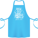 Rock is Dead Music Drummer Drumming Cotton Apron 100% Organic Turquoise
