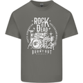 Rock is Dead Music Drummer Drumming Kids T-Shirt Childrens Charcoal