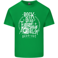 Rock is Dead Music Drummer Drumming Kids T-Shirt Childrens Irish Green