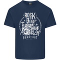 Rock is Dead Music Drummer Drumming Kids T-Shirt Childrens Navy Blue
