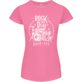 Rock is Dead Music Drummer Drumming Womens Petite Cut T-Shirt Azalea