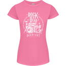 Rock is Dead Music Drummer Drumming Womens Petite Cut T-Shirt Azalea