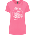 Rock is Dead Music Drummer Drumming Womens Wider Cut T-Shirt Azalea