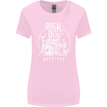 Rock is Dead Music Drummer Drumming Womens Wider Cut T-Shirt Light Pink