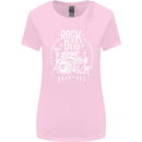 Rock is Dead Music Drummer Drumming Womens Wider Cut T-Shirt Light Pink