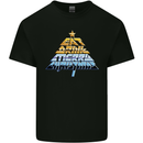 Rock n Roll Christmas Heavy Metal Music Xmas Mens Cotton T-Shirt Tee Top Black