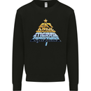 Rock n Roll Christmas Heavy Metal Music Xmas Mens Sweatshirt Jumper Black