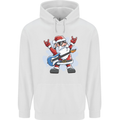 Rock n Roll Santa Electric Guitar Christmas Xmas Childrens Kids Hoodie White