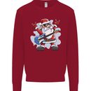 Rock n Roll Santa Electric Guitar Christmas Xmas Mens Sweatshirt Jumper Red