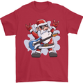 Rock n Roll Santa Electric Guitar Christmas Xmas Mens T-Shirt 100% Cotton Red