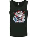 Rock n Roll Santa Electric Guitar Christmas Xmas Mens Vest Tank Top Black
