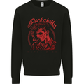 Rockabilly Never Dies Rock n Roll Music Mens Sweatshirt Jumper Black