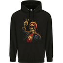 Rockabilly Peace Skull Zombie Childrens Kids Hoodie Black