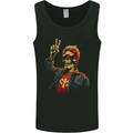 Rockabilly Peace Skull Zombie Mens Vest Tank Top Black