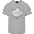 Rocks Aren't Real Funny Conspiracy Theory Kids T-Shirt Childrens Sports Grey