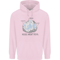 Rocks Aren't Real Funny Conspiracy Theory Mens 80% Cotton Hoodie Light Pink