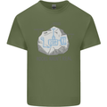 Rocks Aren't Real Funny Conspiracy Theory Mens Cotton T-Shirt Tee Top Military Green