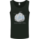 Rocks Aren't Real Funny Conspiracy Theory Mens Vest Tank Top Black
