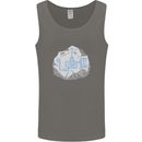 Rocks Aren't Real Funny Conspiracy Theory Mens Vest Tank Top Charcoal