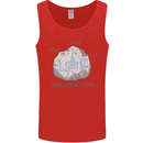 Rocks Aren't Real Funny Conspiracy Theory Mens Vest Tank Top Red