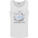 Rocks Aren't Real Funny Conspiracy Theory Mens Vest Tank Top White
