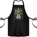 Rockstar Rock n Roll Guitar Skull Music Cotton Apron 100% Organic Black