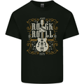 Rockstar Rock n Roll Guitar Skull Music Kids T-Shirt Childrens Black