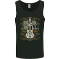 Rockstar Rock n Roll Guitar Skull Music Mens Vest Tank Top Black