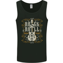 Rockstar Rock n Roll Guitar Skull Music Mens Vest Tank Top Black