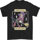 Roller Ghoul Funny Halloween Roller Skating Mens T-Shirt 100% Cotton Black