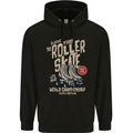 Roller Skate Retro Skating Boots Childrens Kids Hoodie Black